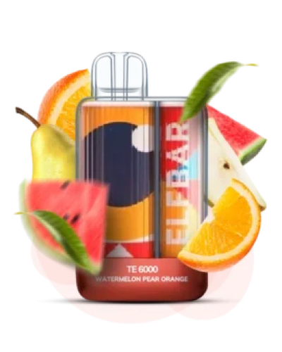 Одноразка Elf Bar TE6000 Watermelon Pear Orange (кавун груша апельсин)