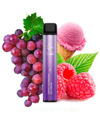 Одноразка ELF BAR 1500 Ultra "Grape Raspberry Ice Creame" зі смаком виноград малина морозиво