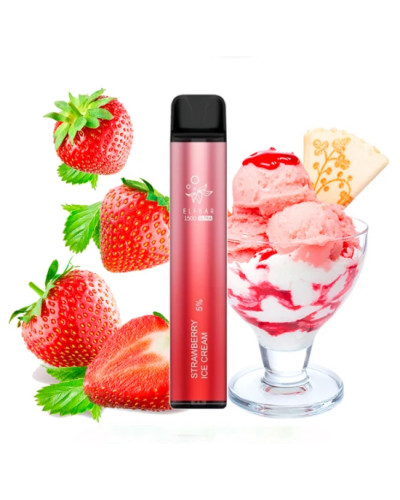 Одноразка ELF BAR 1500 Ultra "Strawberry Ice Cream" зі смаком полуничне морозиво