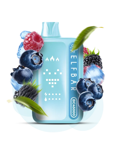 Одноразка ELF BAR BC 45000 "Blue razz ice" со вкусом голубая малина лед