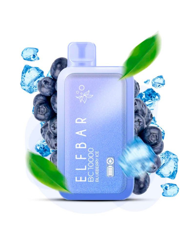 Одноразка ELF BAR BC 10000 затяжек "Blueberry Ice" со вкусом черника лед