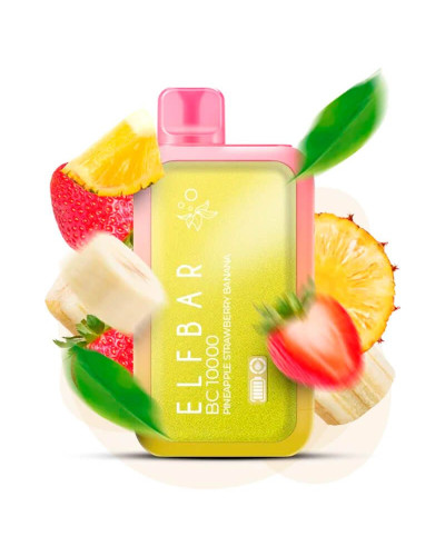 Одноразка ELF BAR BC 10000 затяжек "Pineapple Strawberry Banana" со вкусом ананас клубника банан
