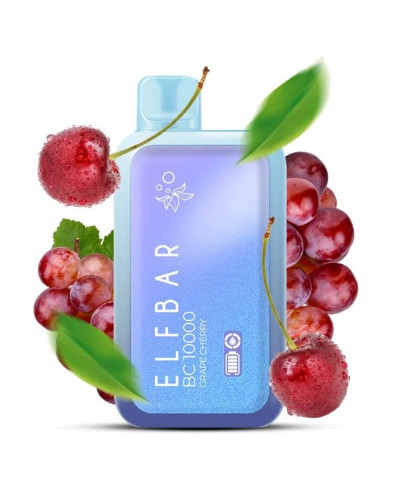 Одноразка ELF BAR BC 10000 затяжок "Grape Cherry" зі смаком виноград вишня