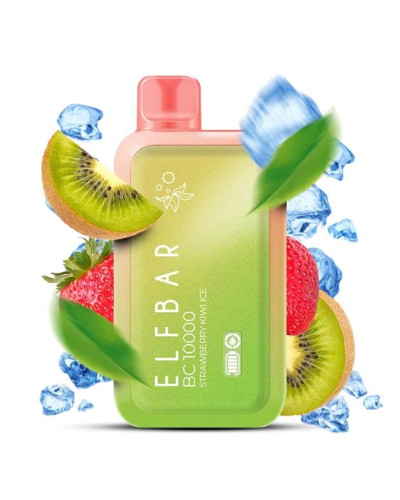 Одноразка ELF BAR BC 10000 затяжок "Strawberry Kiwi Ice" зі смаком полуниця ківі лід