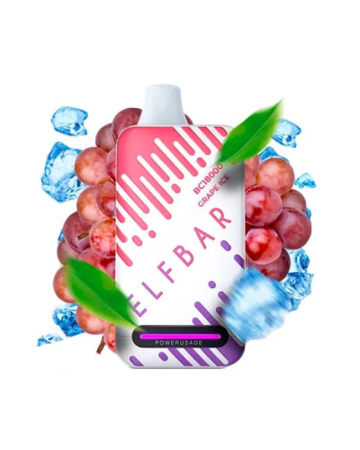 Одноразка ELF BAR BC 18000 затяжек "Grape Ice" со вкусом виноград лед
