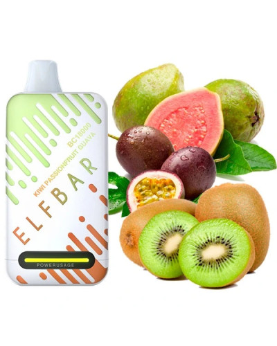Одноразка ELF BAR BC 18000 затяжок "Kiwi Passionfruit Guava" зі смаком ківі маракуйя гуава