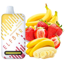 Одноразка ELF BAR BC 18000 затяжок "Strawberry Banana" зі смаком полуниця банан