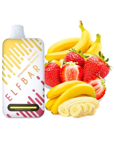 Одноразка ELF BAR BC 18000 затяжек "Strawberry Banana" со вкусом клубника банан