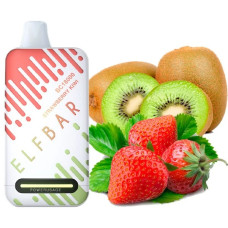 Одноразка ELF BAR BC 18000 затяжок "Strawberry Kiwi" зі смаком полуниця ківі