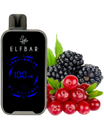 Одноразка ELF BAR FS 18000 затяжек "Blackberry Cranberry" со вкусом ежевика клюква