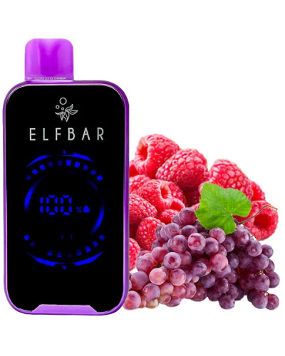 Одноразка ELF BAR FS 18000 затяжек "Grape Raspberry" со вкусом виноград малина
