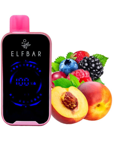 Одноразка ELF BAR FS 18000 затяжок "Peach Berry" зі смаком персик ягоди