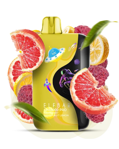 Одноразка ELF BAR GH 33000 PRO "Raspberry Grapefruit Lemon" со вкусом малины грейпфрута и лимона