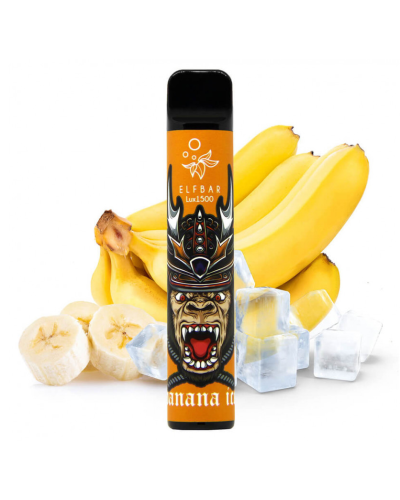 Одноразка ELF BAR LUX 1500 "Banana ice" зі смаком банану з льодом