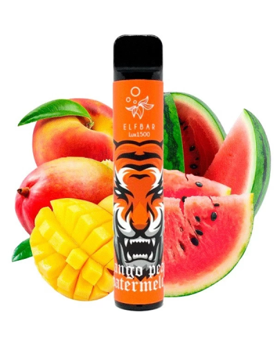 Одноразка ELF BAR Lux 1500 "Mango Peach Watermelon" манго персик арбуз