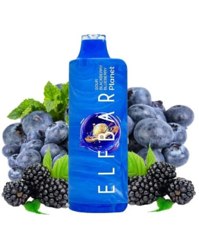Одноразка Elf Bar Planet 25000 Sour Blackberry Blueberry (кисла чорниця ожина)
