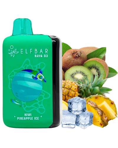 Одноразка Elf Bar RAYA D3 25000 Kiwi Pineapple Ice (киви ананас лед)