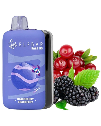 Одноразка Elf Bar RAYA D3 25000 затяжок Blackberry Cranberry (ожина журавлина)