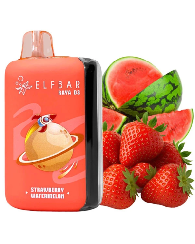Одноразка Elf Bar RAYA D3 25000 затяжок Straberry Watermelon (клубника арбуз)