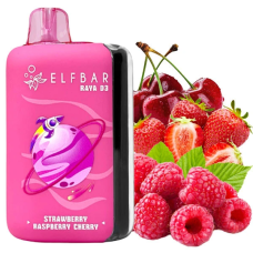 Одноразка Elf Bar RAYA D3 25000 затяжок Straberry Raspberry Cherry (полуниця малина вишня)