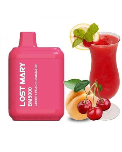 ОДНОРАЗКА LOST MARY BM5000 ЗАТЯЖОК 5% "CHERRY PEACH LEMONADE" ЗІ СМАКОМ ВИШНЯ ПЕРСИК ЛИМОНАД