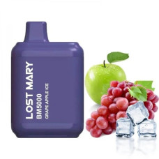 ОДНОРАЗКА LOST MARY BM5000 ЗАТЯЖОК 5% "GRAPE APPLE ICE" ЗІ СМАКОМ ВИНОГРАД ЯБЛУКО ЛІД