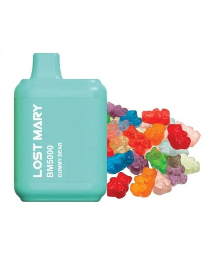 ОДНОРАЗКА LOST MARY BM5000 ЗАТЯЖЕК 5% "GUMMY BEAR" СО ВКУСОМ МИШКИ ГАММИ