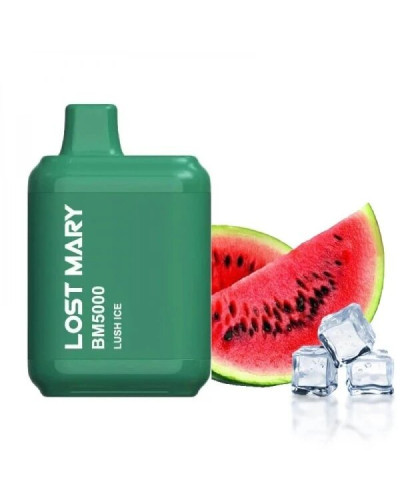 ОДНОРАЗКА LOST MARY BM5000 ЗАТЯЖОК 5% "LUSH ICE" ЗІ СМАКОМ КАВУН З ЛЬОДОМ