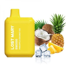 ОДНОРАЗКА LOST MARY BM5000 ЗАТЯЖОК 5% "PINEAPPLE COCONUT ICE" ЗІ СМАКОМ АНАНАС КОКОС ЛІД