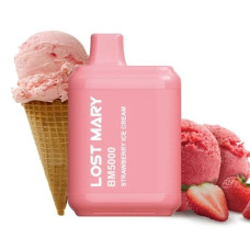ОДНОРАЗКА LOST MARY BM5000 ЗАТЯЖОК 5% "STRAWBERRY ICE CREAM" ЗІ СМАКОМ ПОЛУНИЧНОГО МОРОЗИВА