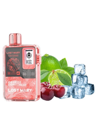 Одноразка Lost Mary OS12000 затяжок Cherry Lime Ice (вишня лайм лід)