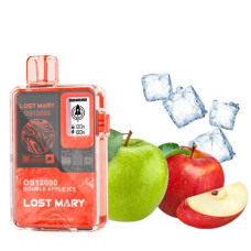Одноразка Lost Mary OS12000 затяжок Double Apple Ice (подвійне яблуко лід)