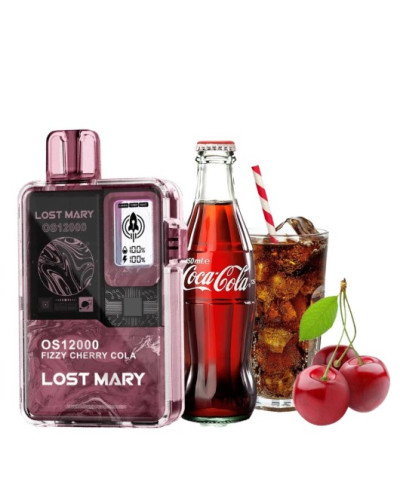 Одноразка Lost Mary OS12000 затяжок Fizzy Cherry Cola (фізі кола вишня)
