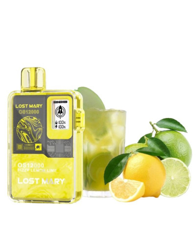 Одноразка Lost Mary OS12000 затяжок Fizzy Lemon Lime (фізі лимон лайм)