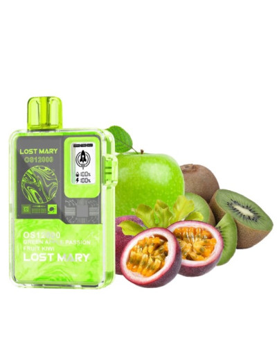 Одноразка Lost Mary OS12000 затяжок Green Apple Passion Fruit Kiwi (зелене яблуко маракуйя ківі)