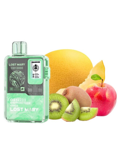 Одноразка Lost Mary OS12000 затяжок Kiwi Honeydew Apple (ківі диня яблуко)