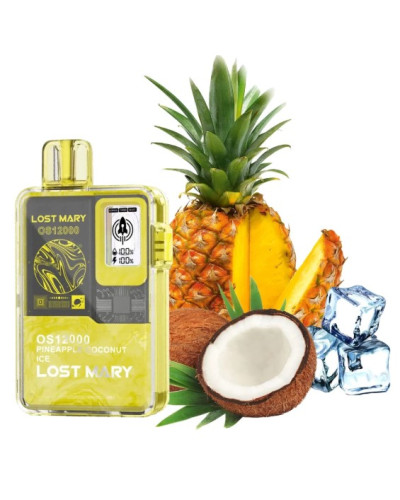 Одноразка Lost Mary OS12000 затяжок Pineapple Coconut Ice (ананас кокос лід)