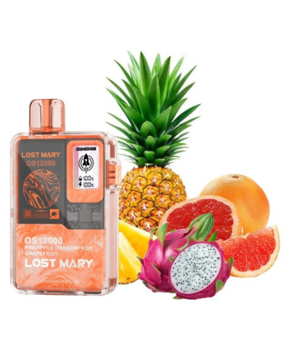 Одноразка Lost Mary OS12000 затяжок Pineapple Dragonfruit Grapefruit (ананас драгонфрут грейпфрут)