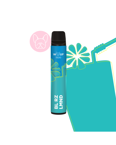 WOUF 1500 ЗАТЯЖЕК №05 BLUE RAZZ LEMONADE СО ВКУСОМ ЛИМОНАДА С МАЛИНОЙ