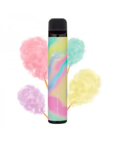 WOUF 1500 ЗАТЯЖОК №8 COTTON CANDY ICE ЗІ СМАКОМ СОЛОДКОЇ ВАТИ