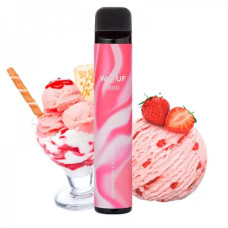 WOUF 1500 ЗАТЯЖОК №9 STRAWBERRY ICE CREAM ЗІ СМАКОМ ПОЛУНИЧНОГО МОРОЗИВА