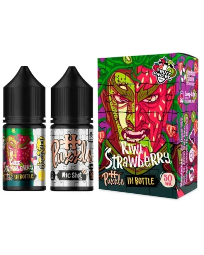 Набор для самозамеса In Bottle Salt Puzzle 30 мл 50 мг "Kiwi Strawberry" со вкусом киви и клубники