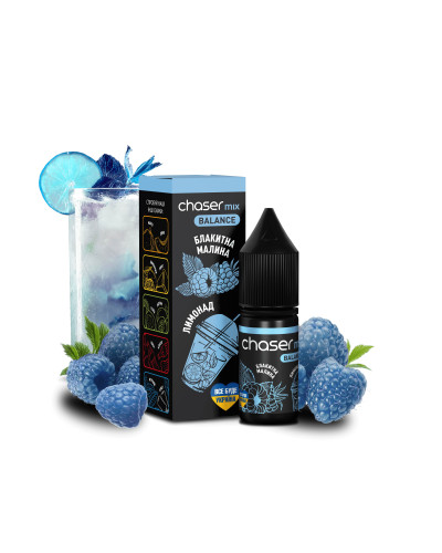 ЖИДКОСТЬ CHASER MIX BALANCE 10 МЛ 50 МГ СО ВКУСОМ ГОЛУБОЙ МАЛИНЫ ЛИМОНАД