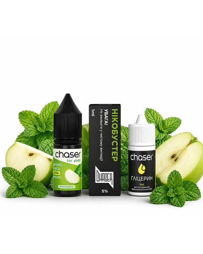 Набір для самозамісу CHASER FOR PODS 10 мл зі смаком Яблуко М'ята