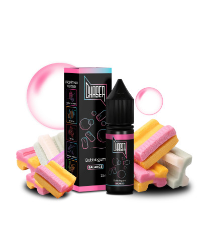 ЖИДКОСТЬ CHASER BLACK BALANCE 15 МЛ 50 МГ "BUBBLEGUM" СО ВКУСОМ СЛАДКОЙ ЖВАЧКИ