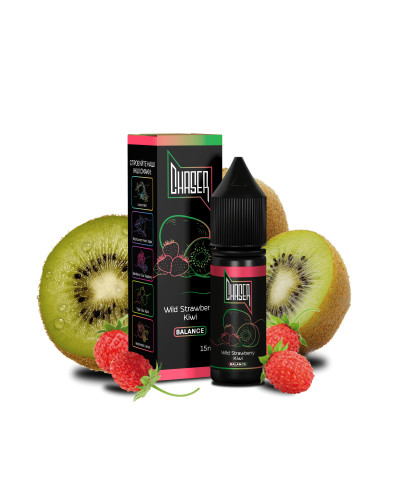 РІДИНА CHASER BLACK BALANCE 15 МЛ 50 МГ "WILD STRAWBERRY KIWI" ЗІ СМАКОМ СУНИЦІ ТА КІВІ