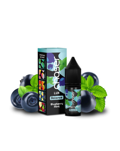 РІДИНА CHASER LUX BALANCE 11 МЛ 50 МГ "BLUEBERRY MINT" ЗІ СМАКОМ ЧОРНИЦІ ТА М'ЯТИ
