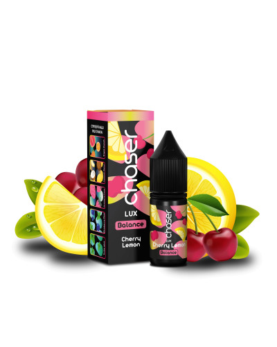 ЖИДКОСТЬ CHASER LUX BALANCE 11 МЛ 50 МГ "CHERRY LEMON" СО ВКУСОМ ВИШНИ И ЛИМОНА
