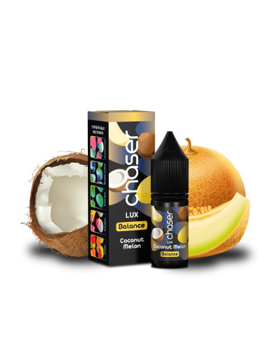РІДИНА CHASER LUX BALANCE 11 МЛ 50 МГ "COCONUT MELON" ЗІ СМАКОМ КАКОСА ТА ДИНІ