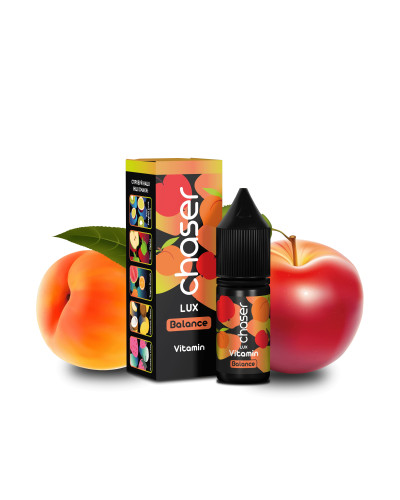 РІДИНА CHASER LUX BALANCE 11 МЛ 50 МГ "VITAMIN" ЗІ СМАКОМ ПЕРСИКА ТА ЯБЛУКА